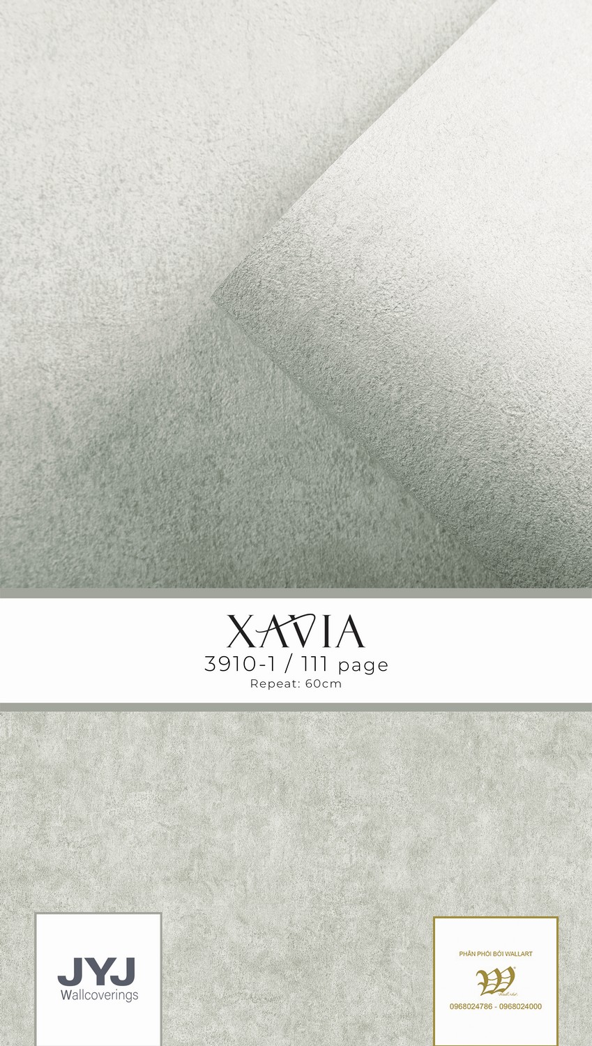 Giấy dán tường bê tông/ xi măng Xavia 3910-1